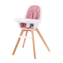 KINDERKRAFT - Bērnu barošanas krēsls 2in1 TIXI rozā
