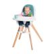 KINDERKRAFT - Bērnu barošanas krēsls 2in1 TIXI tirkīza
