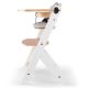 KINDERKRAFT - Bērnu barošanas krēsls ENOCK ar spilventiņiem pelēks/balts