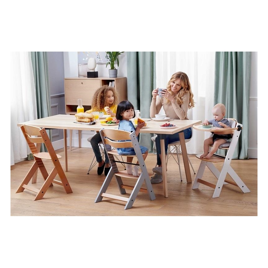 KINDERKRAFT - Bērnu barošanas krēsls ENOCK pelēks