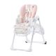KINDERKRAFT - Bērnu barošanas krēsls YUMMY rozā/balts