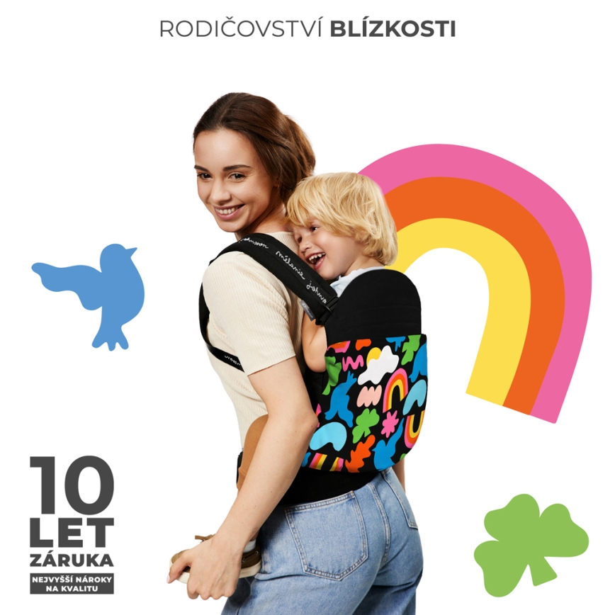 KINDERKRAFT - Bērnu ergosoma HUGGY Happy shapes