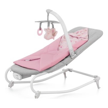 KINDERKRAFT - Bērnu kustīgs šūpuļkrēsls ar mūziku FELIO 2 rozā
