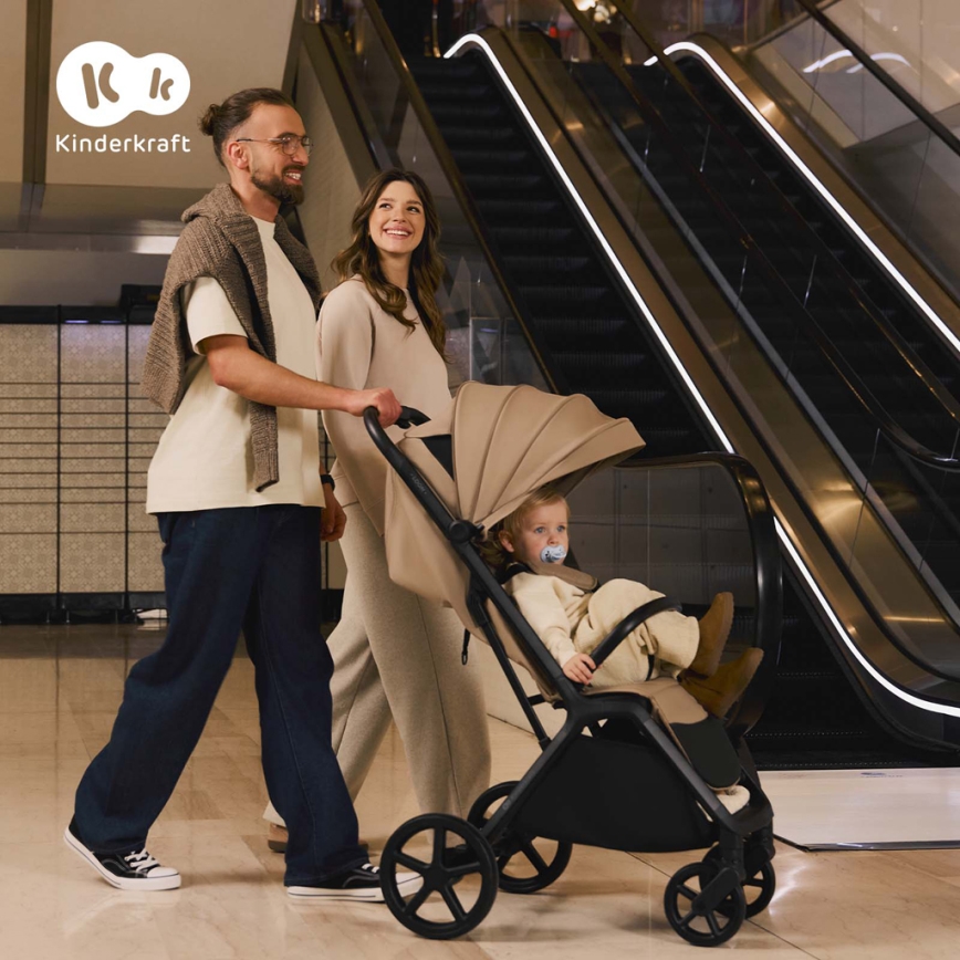 KINDERKRAFT - Bērnu ratiņi LOOM bēša