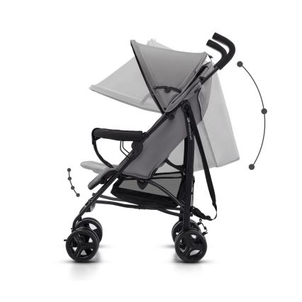 KINDERKRAFT - Bērnu ratiņi TIK Stone pelēka