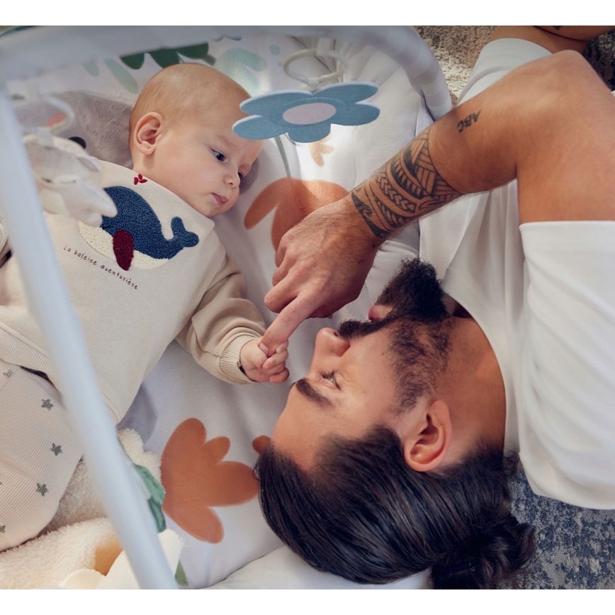 KINDERKRAFT - Bērnu rotaļu sega COZYPLAY pelēka