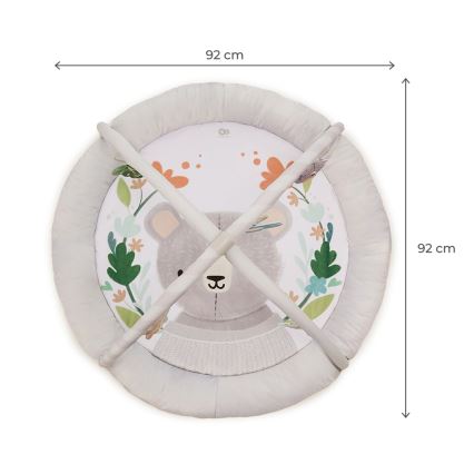 KINDERKRAFT - Bērnu rotaļu sega COZYPLAY pelēka