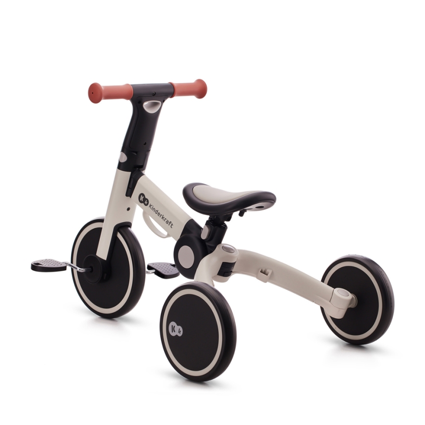KINDERKRAFT - Bērnu skrejritenis 3in1 4TRIKE pelēka