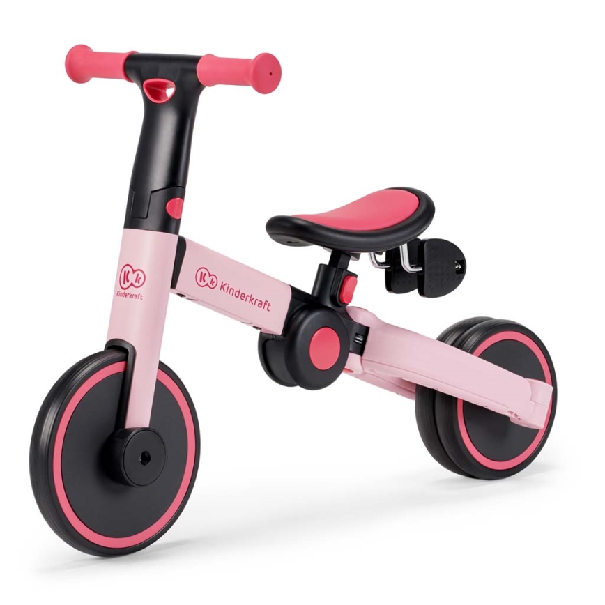 KINDERKRAFT - Bērnu skrejritenis 3in1 4TRIKE rozā