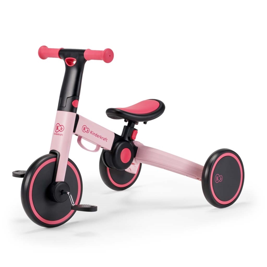 KINDERKRAFT - Bērnu skrejritenis 3in1 4TRIKE rozā