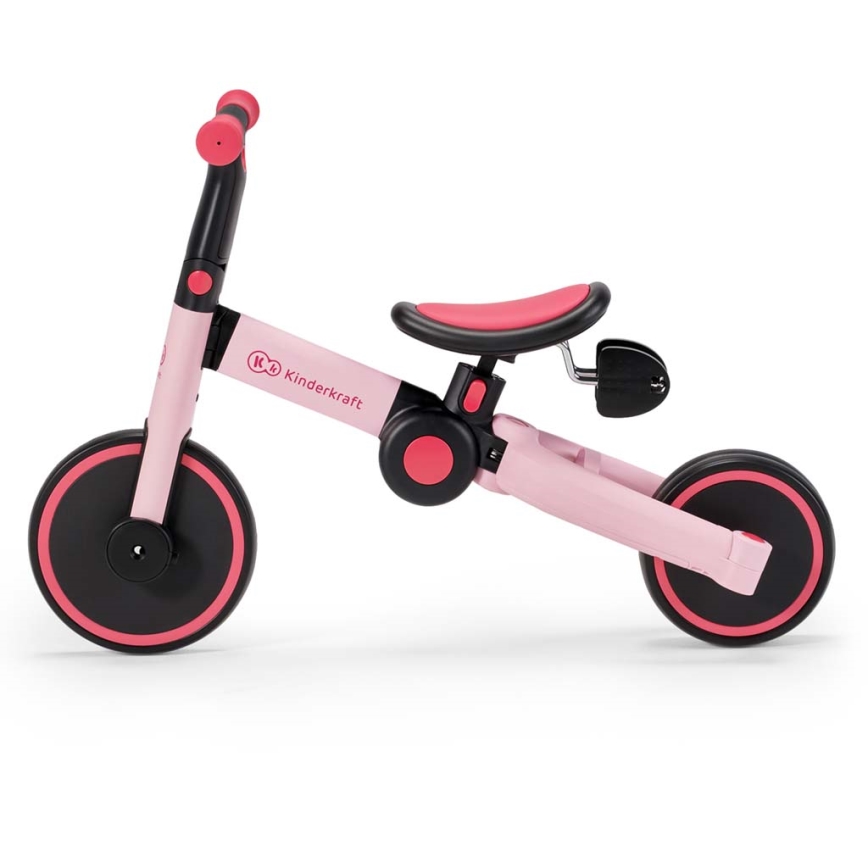 KINDERKRAFT - Bērnu skrejritenis 3in1 4TRIKE rozā