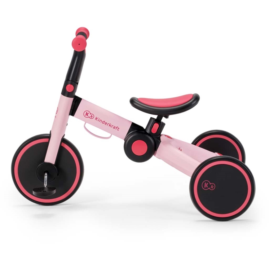 KINDERKRAFT - Bērnu skrejritenis 3in1 4TRIKE rozā