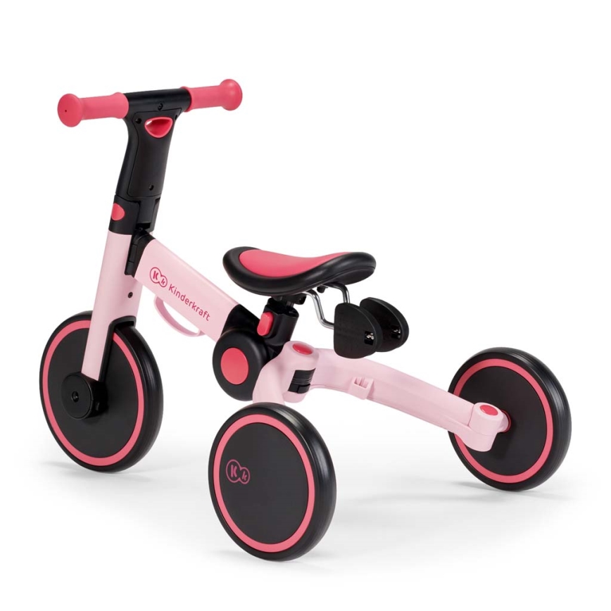 KINDERKRAFT - Bērnu skrejritenis 3in1 4TRIKE rozā
