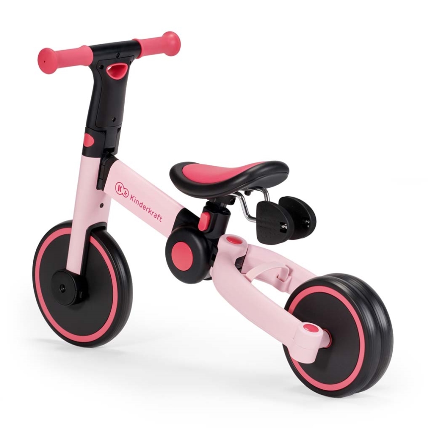 KINDERKRAFT - Bērnu skrejritenis 3in1 4TRIKE rozā