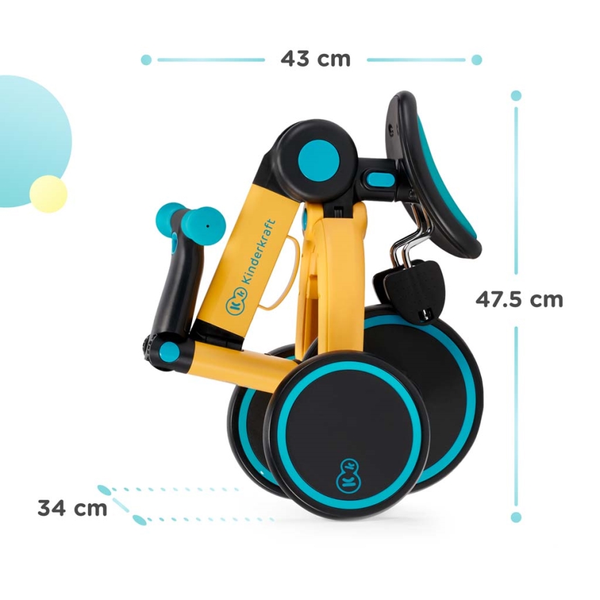 KINDERKRAFT - Bērnu skrejritenis 3in1 4TRIKE rozā