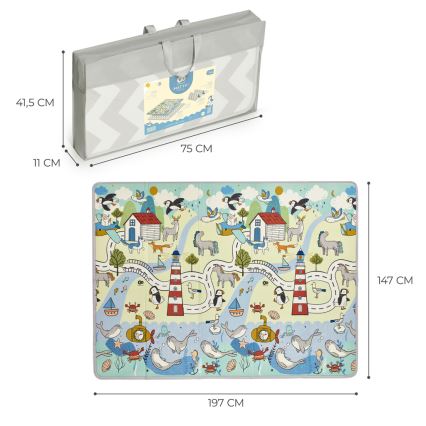 KINDERKRAFT - Bērnu spēļu paklājs MATTY 2