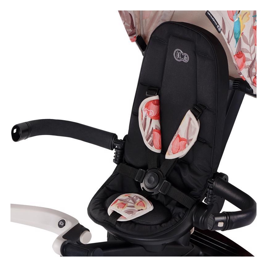 KINDERKRAFT - Bērnu trīsritenis 5in1 EASYTWIST bēša/melna