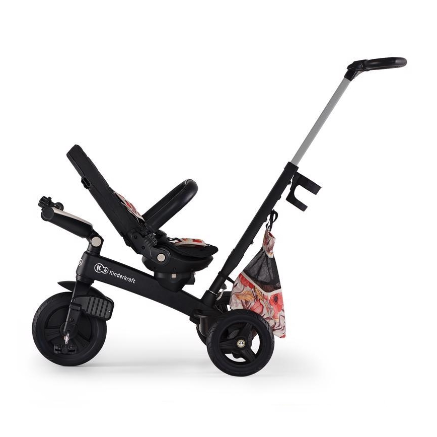 KINDERKRAFT - Bērnu trīsritenis 5in1 EASYTWIST bēša/melna
