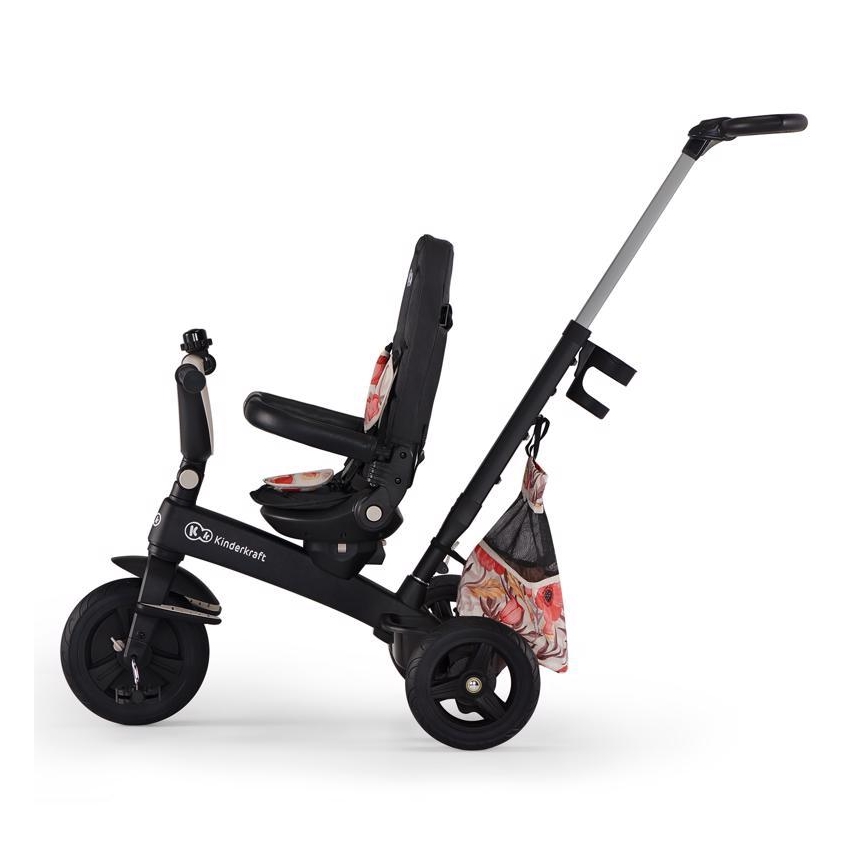 KINDERKRAFT - Bērnu trīsritenis 5in1 EASYTWIST bēša/melna