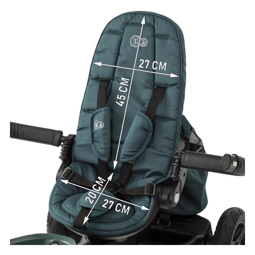 KINDERKRAFT - Bērnu trīsritenis 5v1 EASYTWIST zaļš/melns
