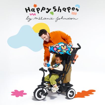 KINDERKRAFT - Bērnu trīsritenis ASTON Happy shapes