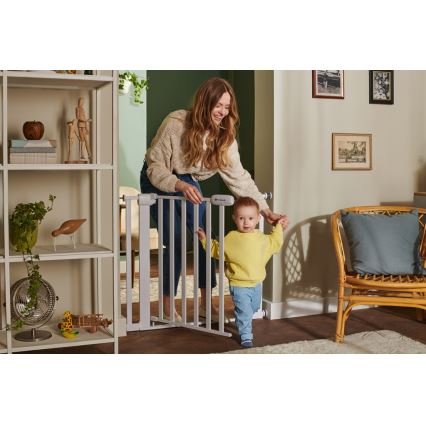 KINDERKRAFT - Drošības sētiņa LOCK&GO 75-103 cm balta
