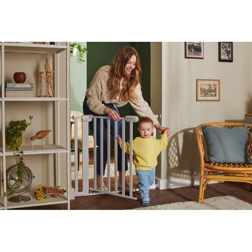 KINDERKRAFT - Drošības sētiņa LOCK&GO 75-103 cm balta