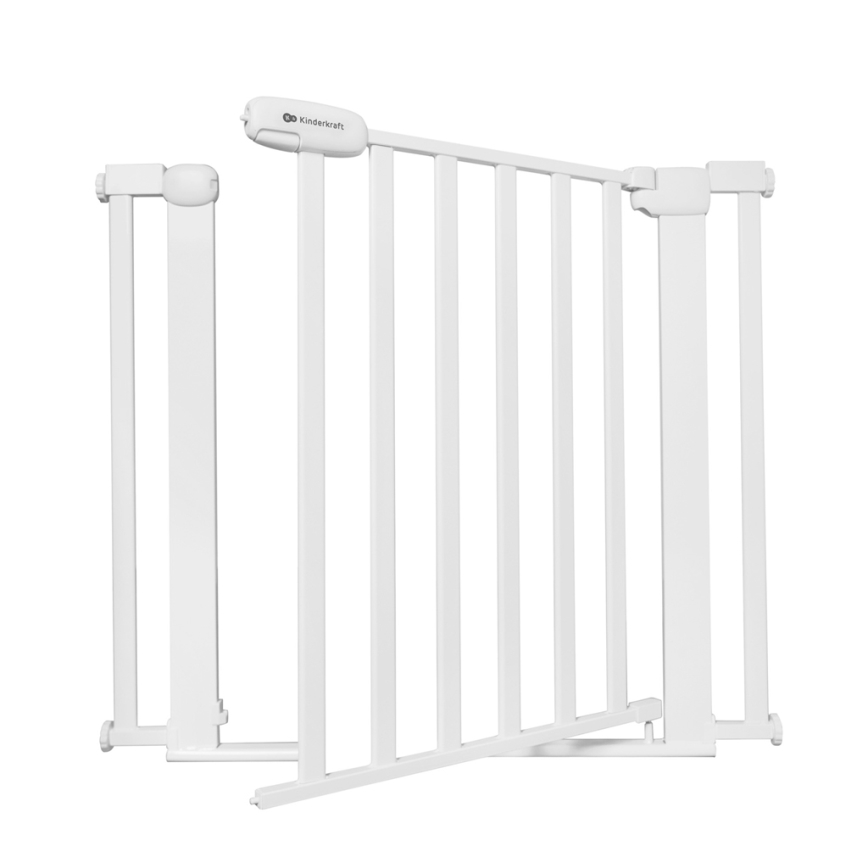 KINDERKRAFT - Drošības sētiņa LOCK&GO 75-103 cm balta