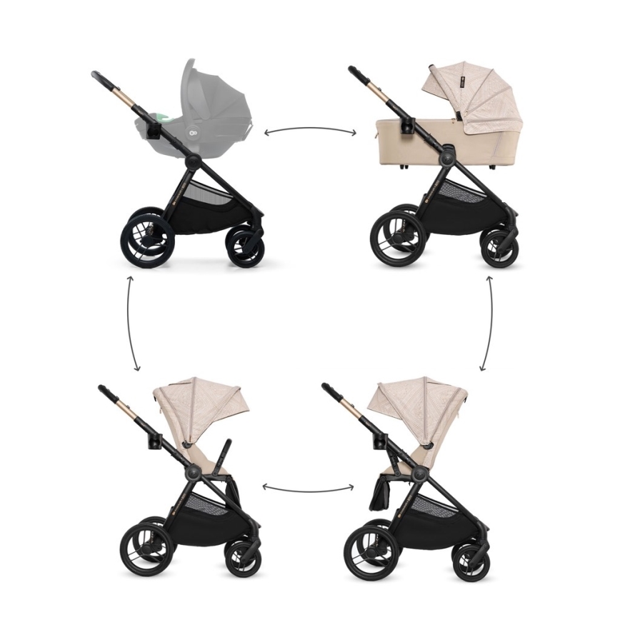 KINDERKRAFT - Kombinētie rati 2-vienā NEA 2 Dune Whisper Bizuu