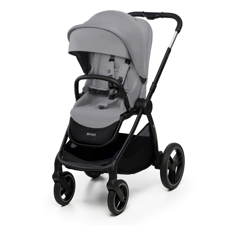 KINDERKRAFT - Kombinētie ratiņi 2in1 NEA 2 Platinum pelēka