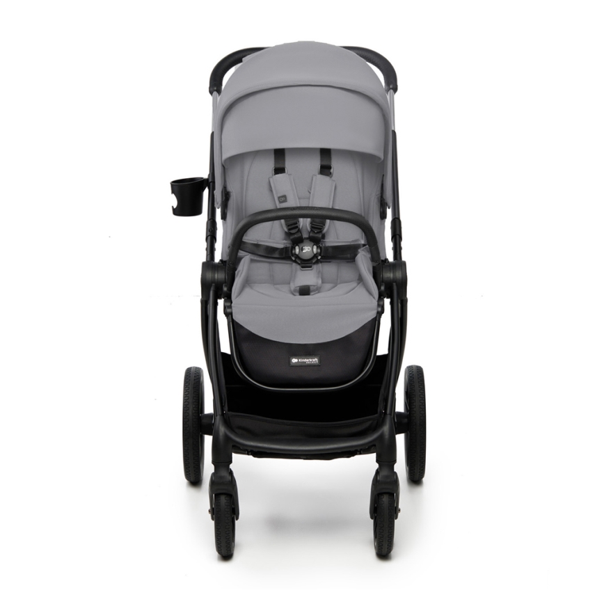 KINDERKRAFT - Kombinētie ratiņi 2in1 NEA 2 Platinum pelēka
