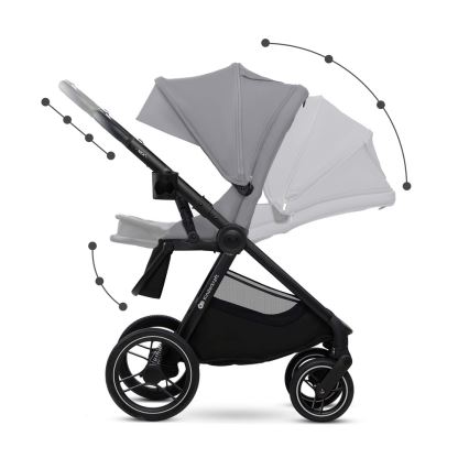 KINDERKRAFT - Kombinētie ratiņi 2in1 NEA 2 Platinum pelēka