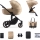 KINDERKRAFT - kombinētie ratiņi 2in1 PRIME 2 bēša