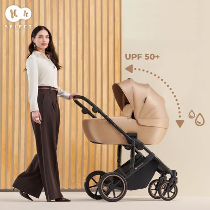 KINDERKRAFT - kombinētie ratiņi 2in1 PRIME 2 bēša