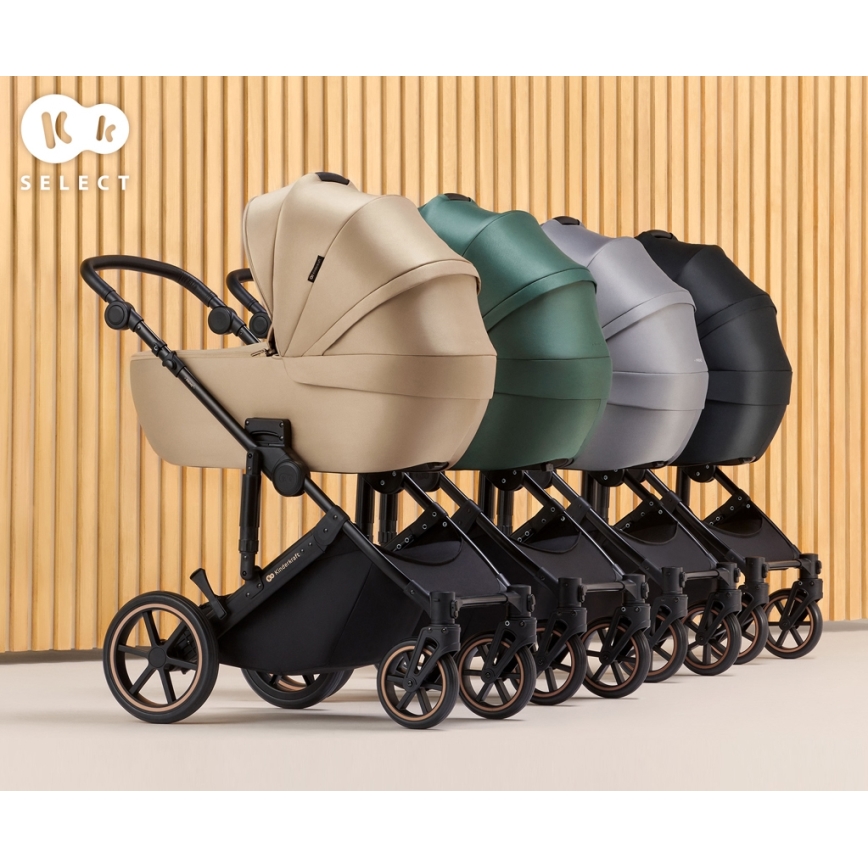 KINDERKRAFT - kombinētie ratiņi 2in1 PRIME 2 bēša