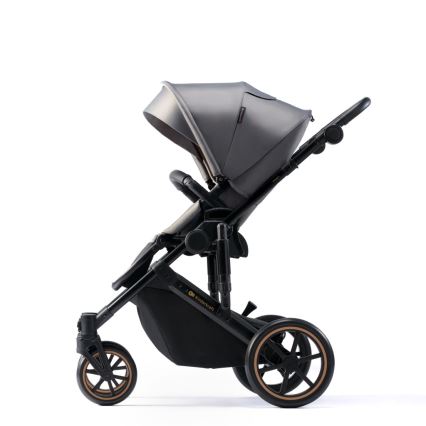 KINDERKRAFT - kombinētie ratiņi 2in1 PRIME 2 pelēka