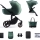 KINDERKRAFT - kombinētie ratiņi 2in1 PRIME 2 zaļa