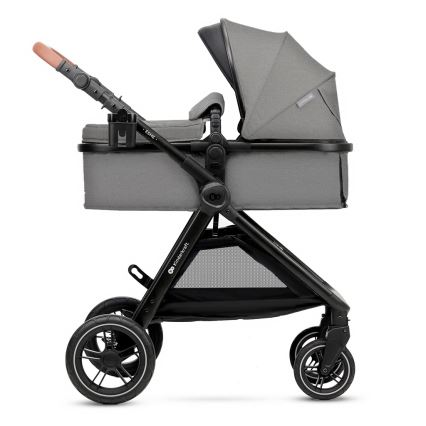 KINDERKRAFT - Kombinētie ratiņi 3in1 ESME Moonlight pelēka + autokrēsls MINK PRO