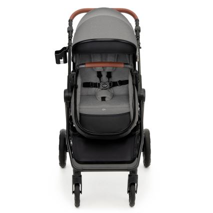 KINDERKRAFT - Kombinētie ratiņi 3in1 ESME Moonlight pelēka + autokrēsls MINK PRO