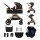 KINDERKRAFT - Kombinētie ratiņi 3in1 ESME Pure melna + autokrēsls MINK PRO