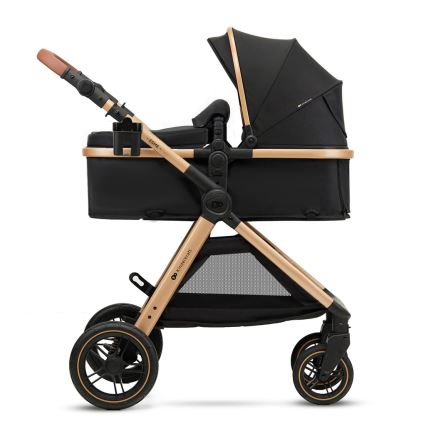 KINDERKRAFT - Kombinētie ratiņi 3in1 ESME Pure melna + autokrēsls MINK PRO