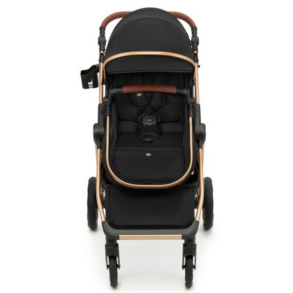 KINDERKRAFT - Kombinētie ratiņi 3in1 ESME Pure melna + autokrēsls MINK PRO