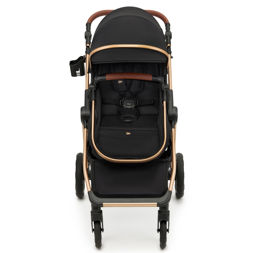 KINDERKRAFT - Kombinētie ratiņi 3in1 ESME Pure melna + autokrēsls MINK PRO