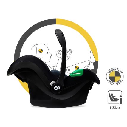 KINDERKRAFT - Kombinētie ratiņi 3in1 ESME Pure melna + autokrēsls MINK PRO