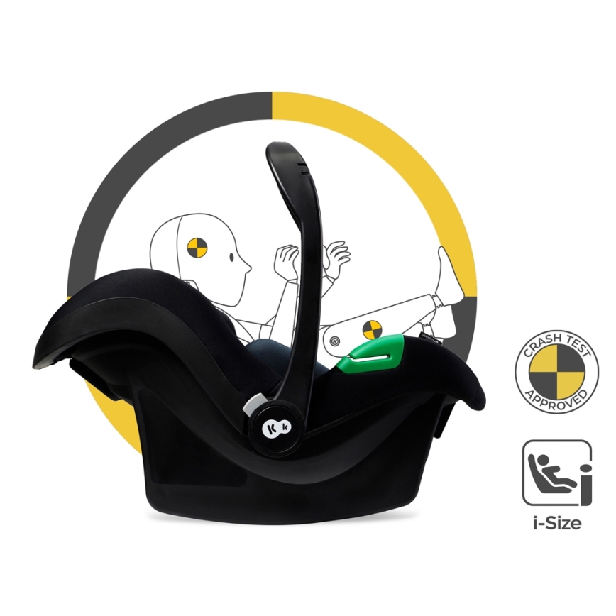 KINDERKRAFT - Kombinētie ratiņi 3in1 ESME Pure melna + autokrēsls MINK PRO