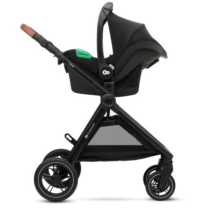 KINDERKRAFT - Kombinētie ratiņi 3in1 ESME Sand bēša + autokrēsls MINK PRO