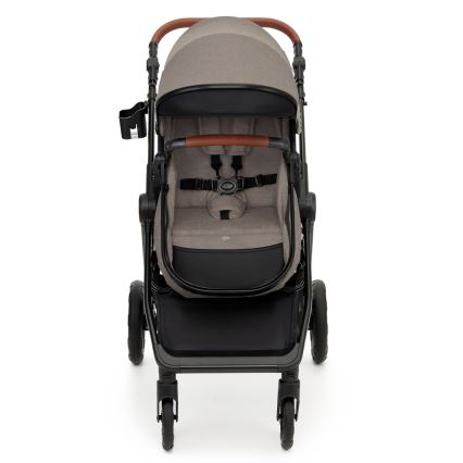 KINDERKRAFT - Kombinētie ratiņi 3in1 ESME Sand bēša + autokrēsls MINK PRO