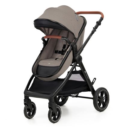 KINDERKRAFT - Kombinētie ratiņi 3in1 ESME Sand bēša + autokrēsls MINK PRO