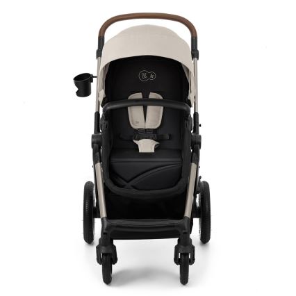 KINDERKRAFT - Kombinētie ratiņi 3in1 MOOV 2 AIR Moonlight pelēka + autokrēsls MINK PRO