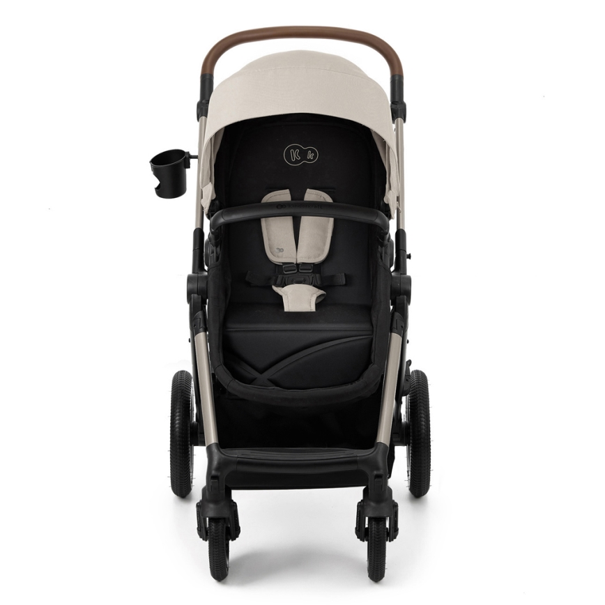 KINDERKRAFT - Kombinētie ratiņi 3in1 MOOV 2 AIR Moonlight pelēka + autokrēsls MINK PRO